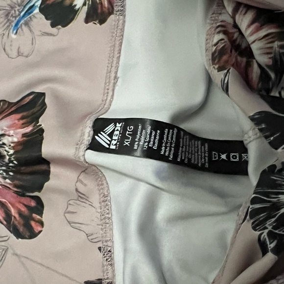 NWOT: RBX Multicolor Floral High Waist Women's Capri legging - Picture 4 of 5
